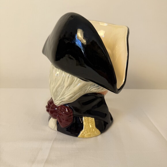 Royal Doulton Black Ceramic Theme George Washington Jug D6669 7.5 Inch - Picture 2 of 11